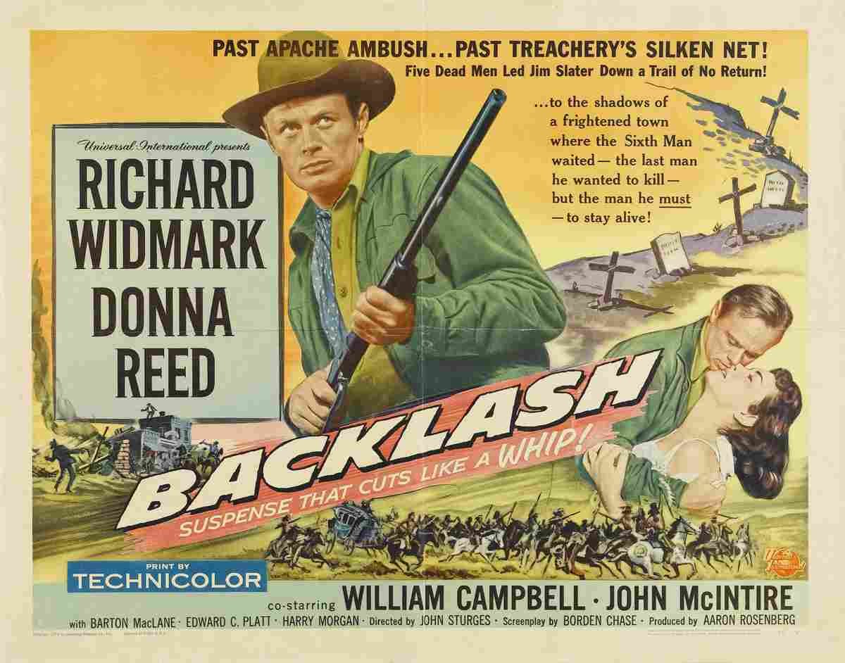 Backlash 1956 02 film star poster A4 Photo Print