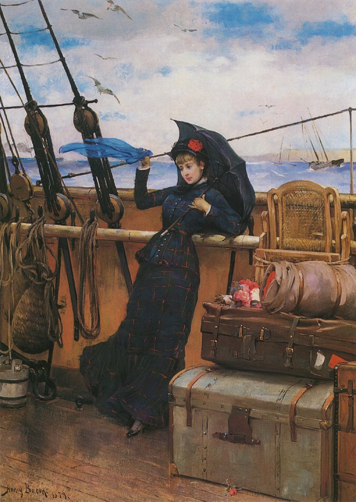 Bacon Henry The Departure 1879 Art A4 Photo Print