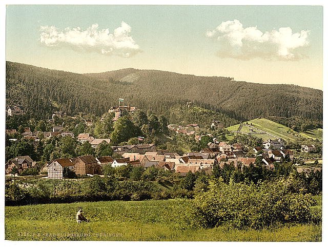 Bad Elgersburg Thuringia Vintage A4 Photo Print