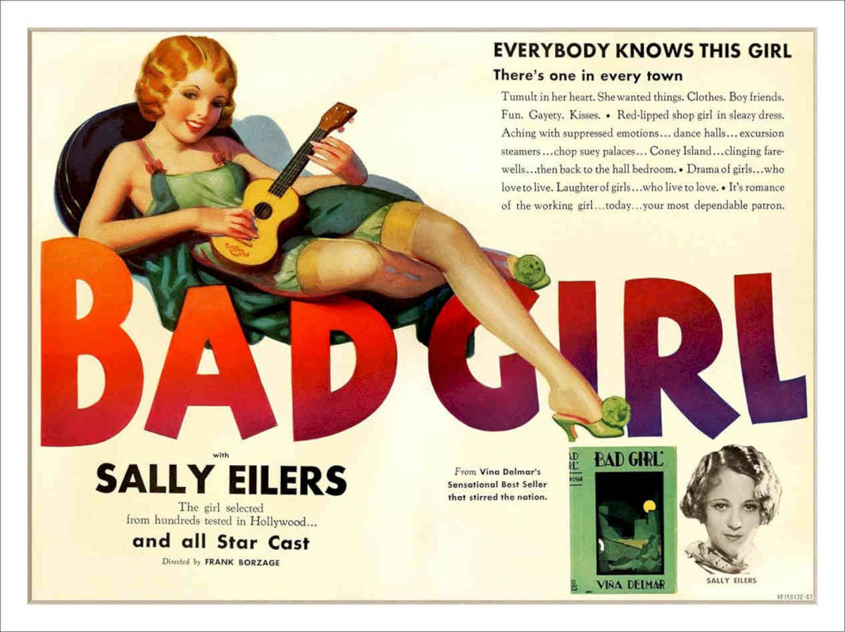 Bad Girl Vintage Retro Advert Poster A4 Photo Print