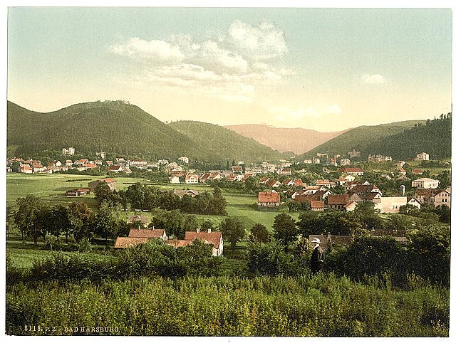 Bad Harzburg general view Hartz Vintage A4 Photo Print