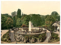 Bad Neuheim the Great Fountain Hesse Nassau Vintage A4 Photo Print