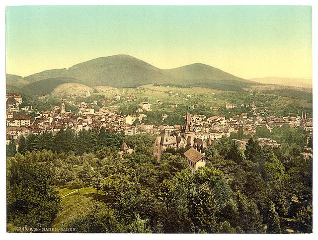 Baden Baden I Baden Vintage A4 Photo Print