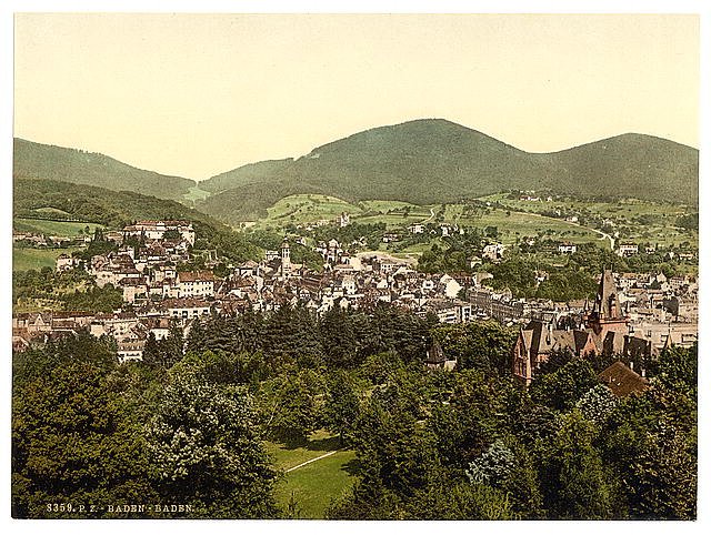 Baden Baden III Baden Vintage A4 Photo Print