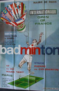 Badminton Paris 1987 Vintage Retro Advert Ads A4 Photo Print