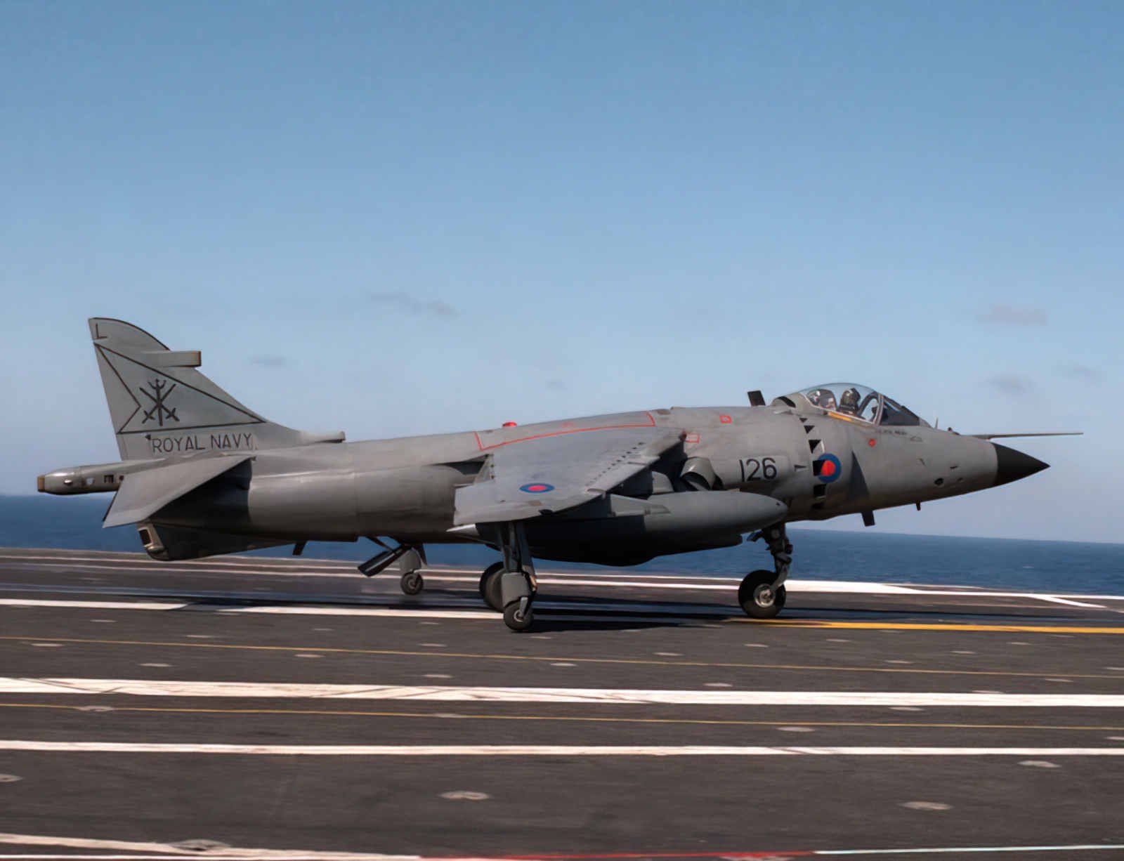Bae Sea Harrier 16 (2) Military A4 Photo Print