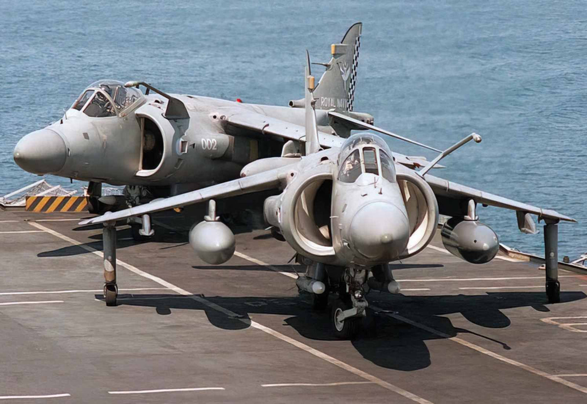 Bae Sea Harrier 8 (2) Military A4 Photo Print