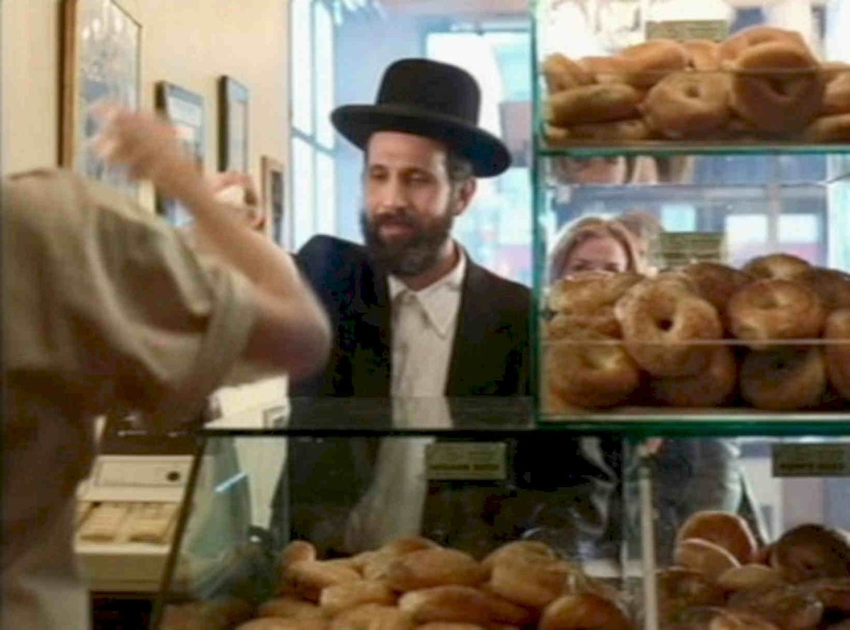 Bagel Shop Scene Vintage Retro Advert Poster A4 Photo Print