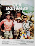 Bahamas Drums Beach Vintage Retro Advert Ads A4 Photo Print