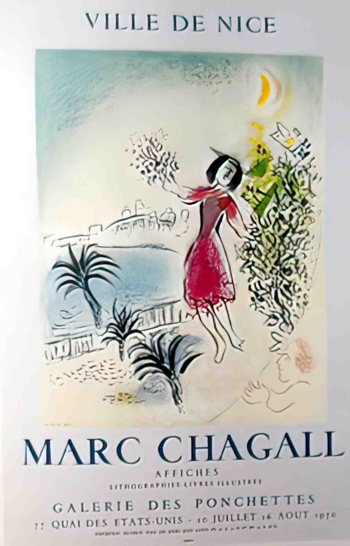 BaiedeNice Chagall Advert A4 Photo Print