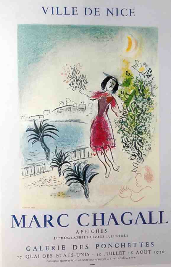 BaiedeNice Chagall Vintage Advert A4 Photo Print