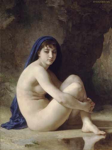 Baigneuse Accroupie A4 Photo Print