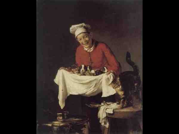 Bail Joseph A Boy With Dogs And Kittens A4 Photo Print