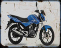 Bajaj Discover 100M 14 01 A4 Photo Print Motorbike Vintage Aged