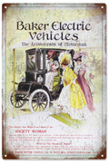 Baker Coupe Electric Vintage Retro Advert Ads A4 Photo Print