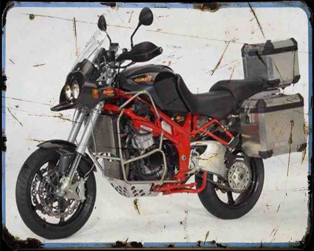 Bakker Grizzly All Road Motorbike Vintage Aged A4 Photo Print