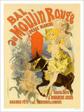 Bal Au Moulin Rouge Jules Cheret Vintage Retro Advert Poster A4 Photo Print