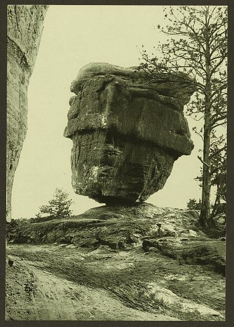 Balanced Rock Garden of the Gods Vintage A4 Photo Print