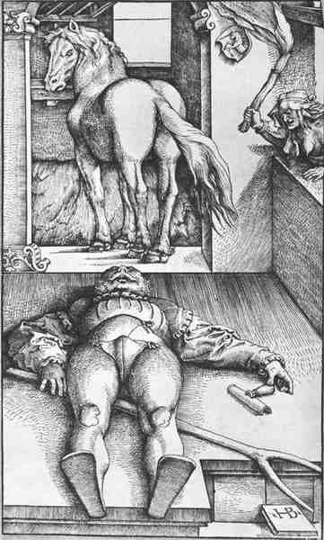 Baldung Grien Hans The Groom Bewitched 5 A4 Photo Print