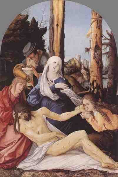 Baldung Grien Hans The Lamentation Of Christ 5 A4 Photo Print