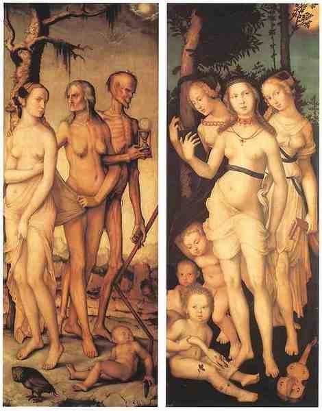 Baldung Grien Hans Three Ages Of Man And Three Graces 5 A4 Photo Print