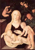Baldung Grien Hans Virgin Of The Vine Trellis 5 A4 Photo Print