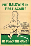 Baldwin Baseball Poster Vintage Retro Advert Poster A4 Photo Print