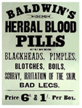Baldwin Herbal Pills 2 Vintage Retro Advert Ads A4 Photo Print