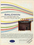 Baldwin Organsonic71 Ad Vintage Retro Advert Ads A4 Photo Print