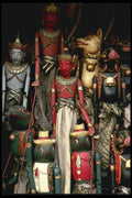Bali 202018 Wooden Puppets A4 Photo Print