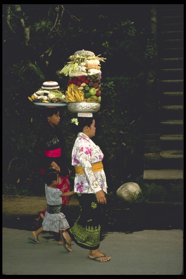Bali 202032 Bringing Offerings To The Temple A4 Photo Print