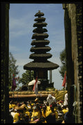 Bali 202037 Worshipers At Para Ulun Danu Temple, Batur A4 Photo Print