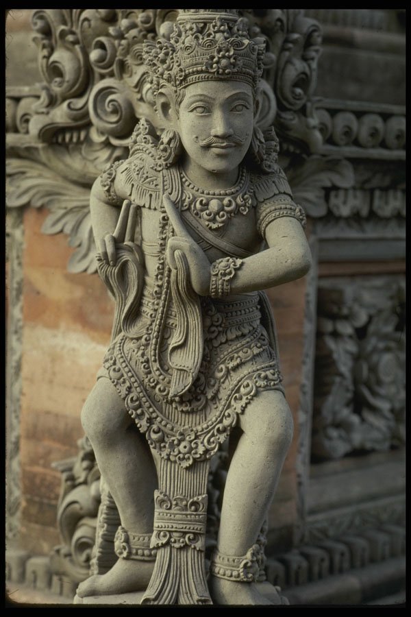 Bali 202060 A Stone Figure On A Temple At Bangli A4 Photo Print