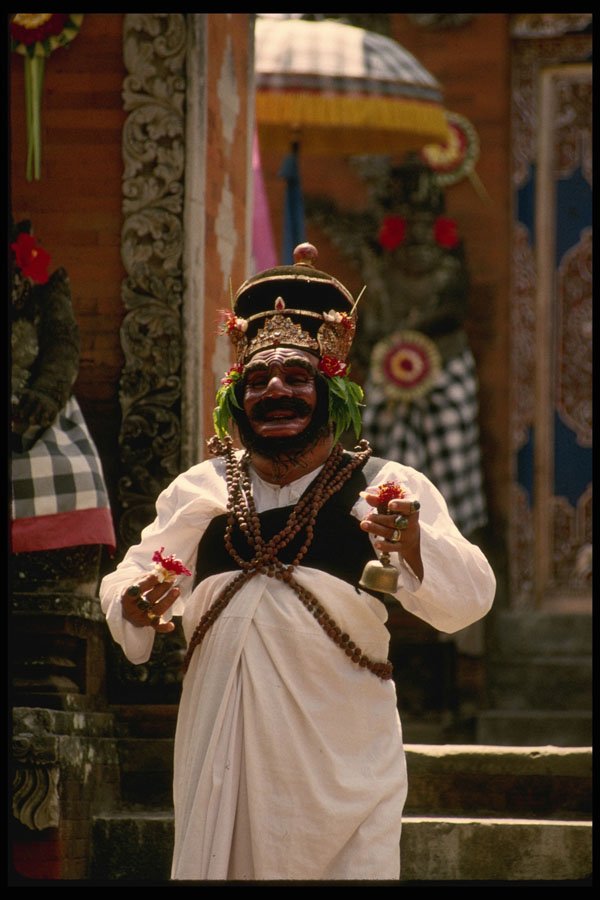Bali 202068 An Actor In The Barong Dance, Ubud A4 Photo Print