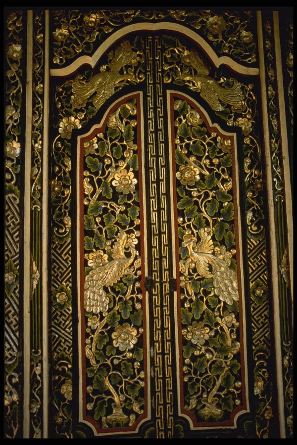 Bali 202074 A Carved And Painted Door, Ubud A4 Photo Print
