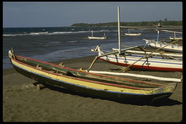 Bali 202093 Boats At Lovina Beach A4 Photo Print