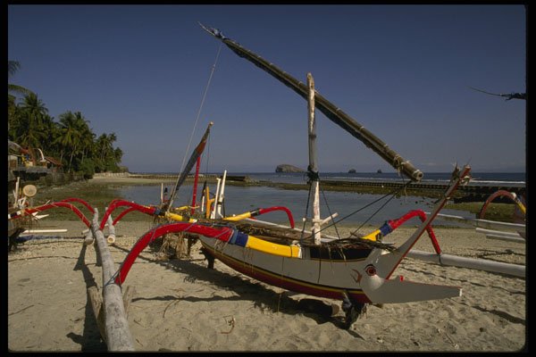 Bali 202094 A Traditional Boat At Candidasa A4 Photo Print