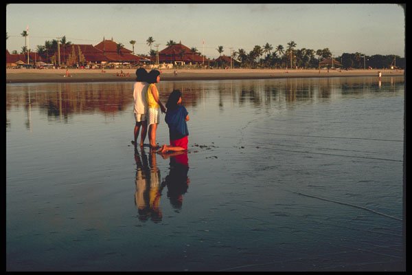 Bali 202096 Girls At Kuta Beach A4 Photo Print