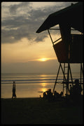 Bali 202099 One Way To Enjoy A Sunset, Kuta Beach A4 Photo Print