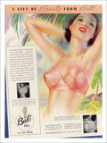 Bali Bra Vintage Retro Advert Poster A4 Photo Print