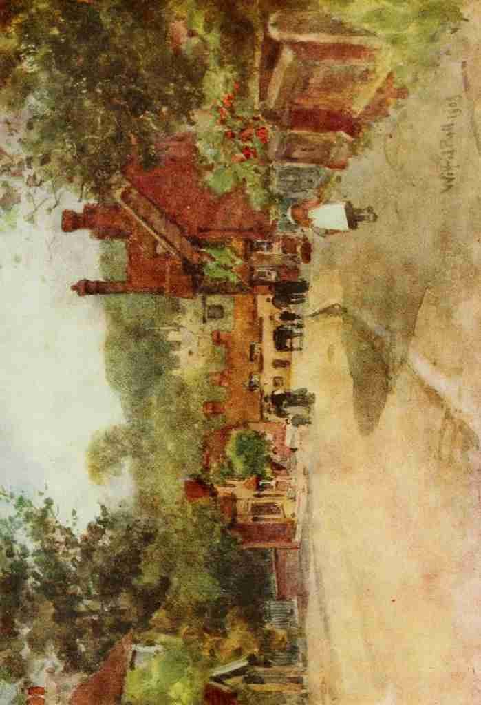 Ball Wilfrid 1853 1917 Hampshire 1913 Beaulieu Village Vintage A4 Photo Print