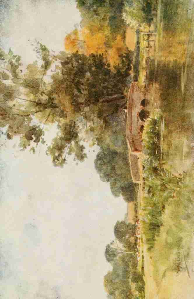 Ball Wilfrid 1853 1917 Hampshire 1913 Old Basing Bridge Vintage A4 Photo Print