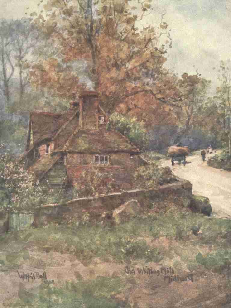 Ball Wilfrid 1853 1917 Sussex 1906 Old Whiting Mill Midhurst A4 Photo Print