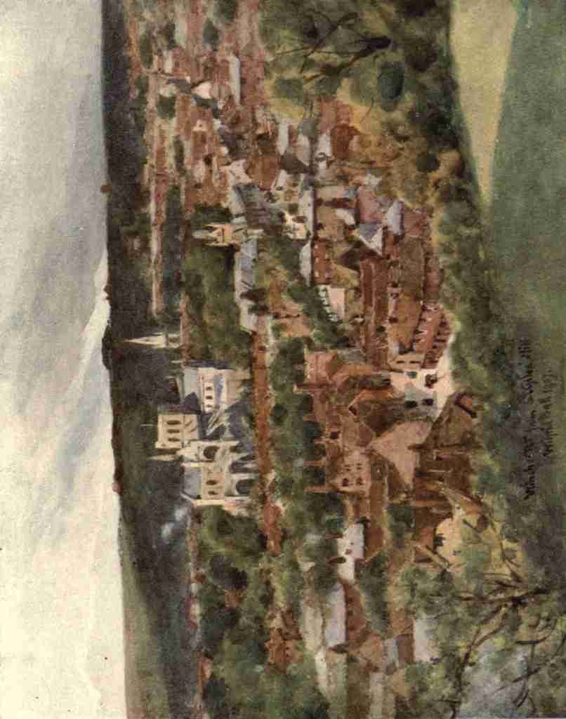 Ball Wilfrid 1853 1917 Winchester 1910 Winchester from St Giless Hill A4 Photo Print