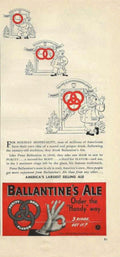 Ballantine Ale Rings Vintage Retro Advert Ads A4 Photo Print