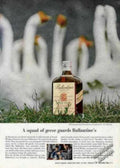 Ballantine Geese Bottle Vintage Retro Advert Ads A4 Photo Print