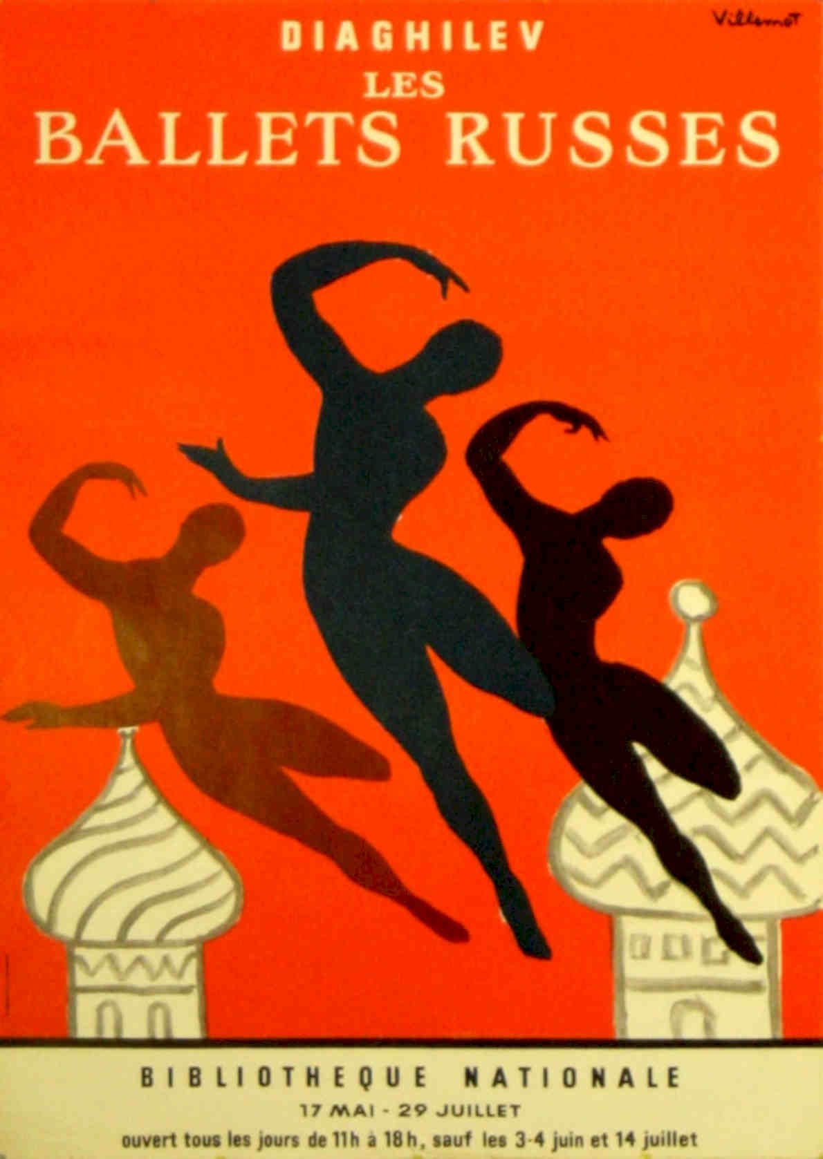 Ballets Russes Villamot Vintage Retro Advert Poster A4 Photo Print