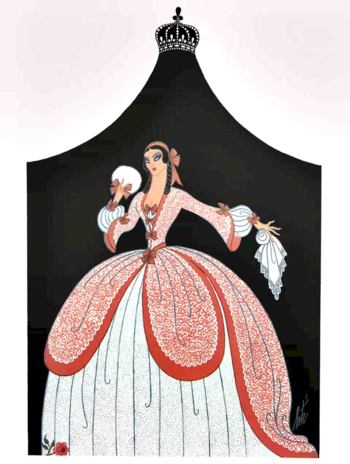 Ballgown Crown M Vintage Retro Advert Poster A4 Photo Print