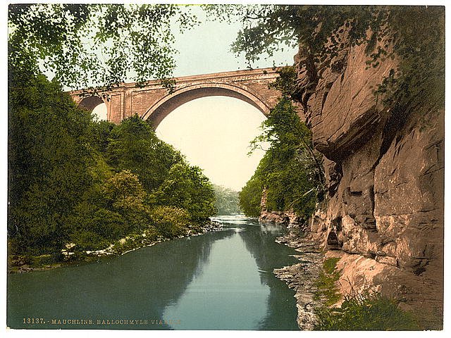 Ballochmyle Viaduct Mauchline Vintage A4 Photo Print