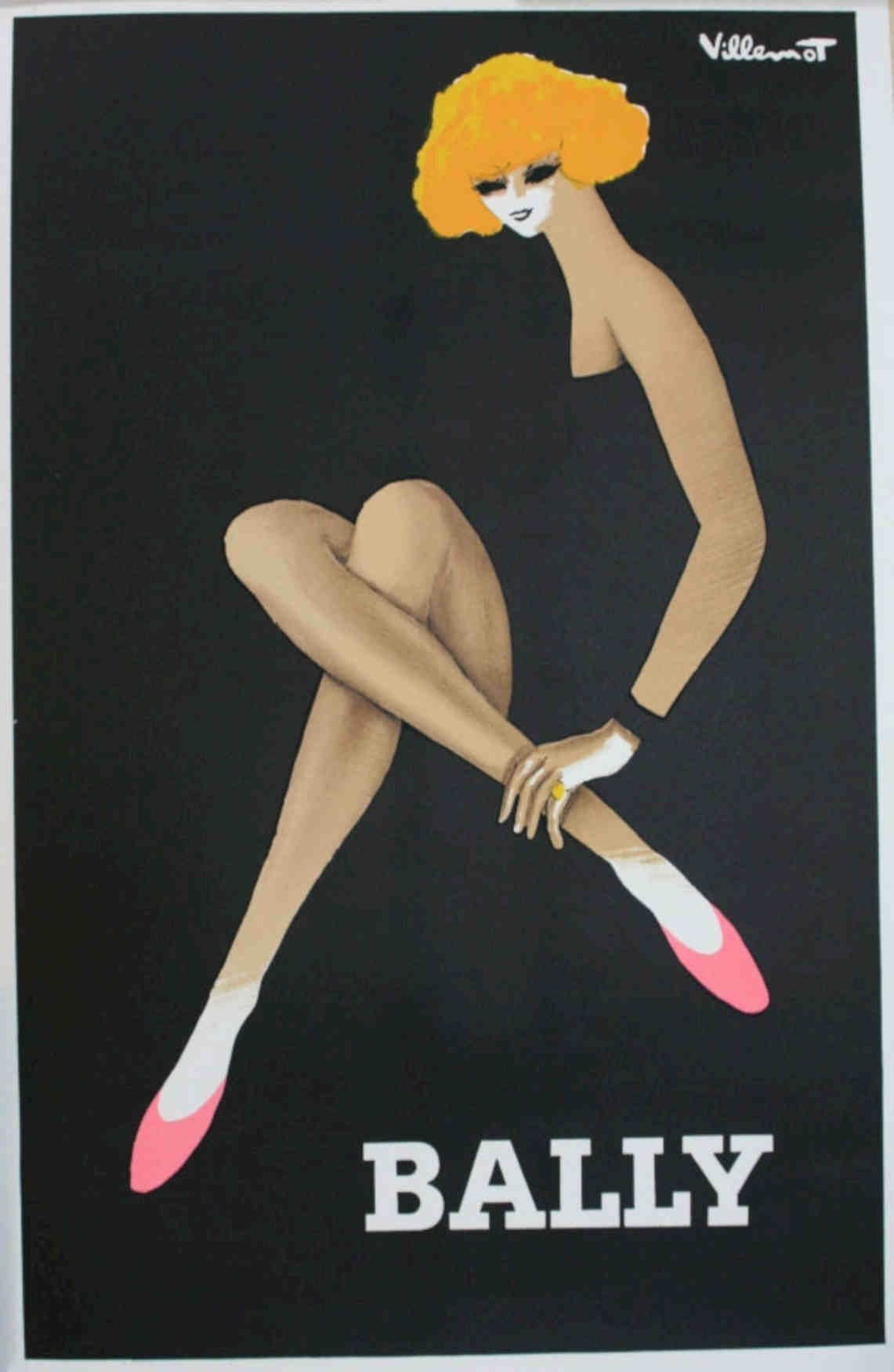 Bally Ballet Villars 2 Vintage Retro Advert Poster A4 Photo Print